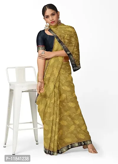 Beautiful Cotton Blend Saree with Blouse piece