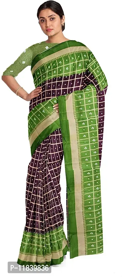 Beautiful Art Silk Saree with Blouse piece-thumb0