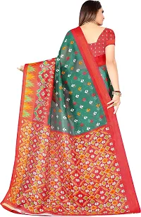 Beautiful Art Silk Saree with Blouse Piece-thumb1