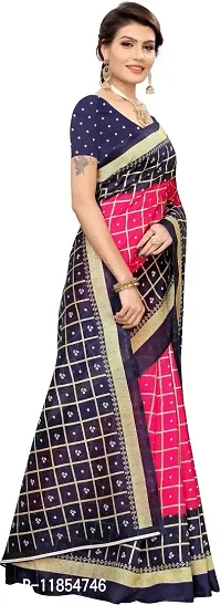 Beautiful Art Silk Saree with Blouse piece-thumb3