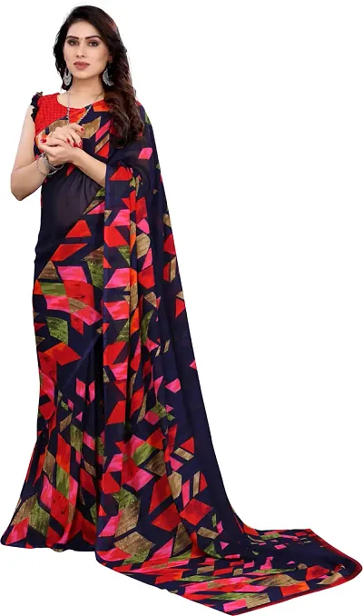 Must Have Georgette Saree with Blouse piece 