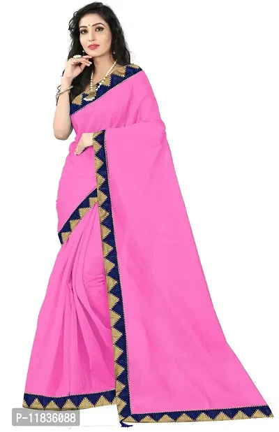 Beautiful Art Silk Saree with Blouse Piece-thumb0