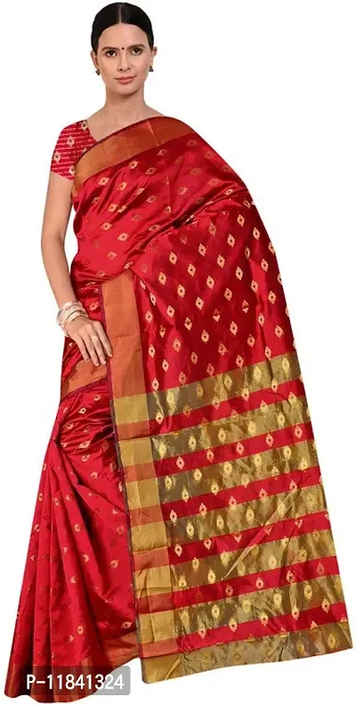 Beautiful Art Silk Saree with Blouse piece-thumb0