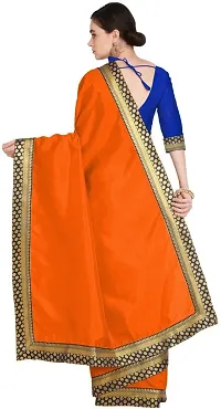 Beautiful Art Silk Saree with Blouse piece-thumb1