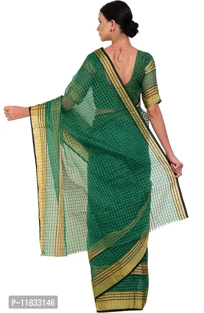 Beautiful Cotton Silk Saree with Blouse Piece-thumb2