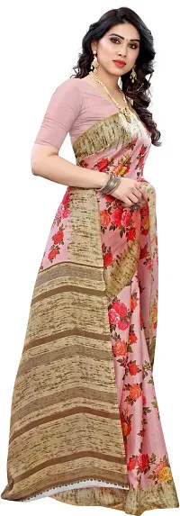 Beautiful Art Silk Saree with Blouse piece-thumb2