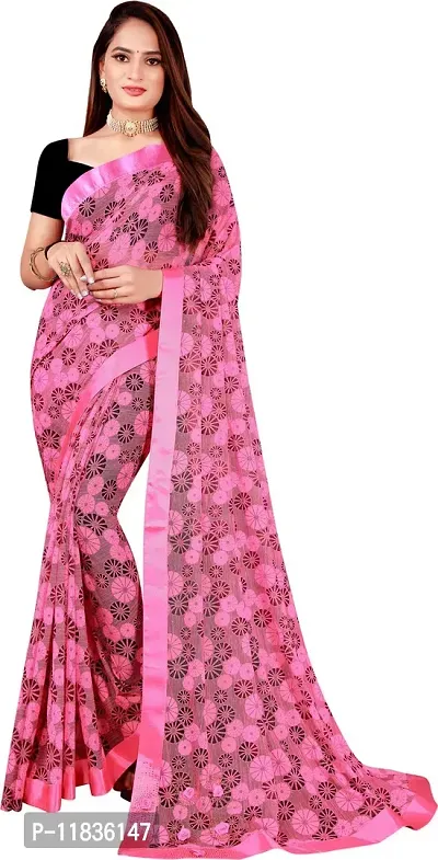 Beautiful Lycra Saree with Blouse Piece