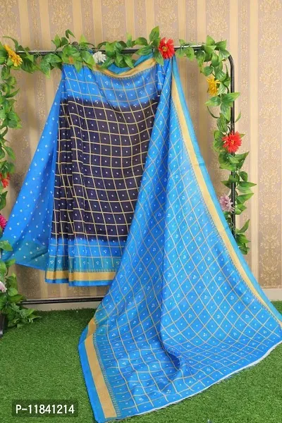 Beautiful Art Silk Saree with Blouse piece-thumb0