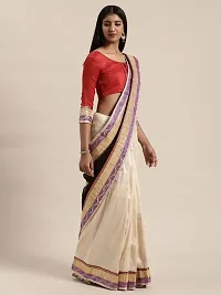 Beautiful Art Silk Saree with Blouse piece-thumb2