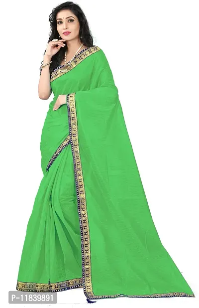 Beautiful Cotton Blend Saree with Blouse piece-thumb0