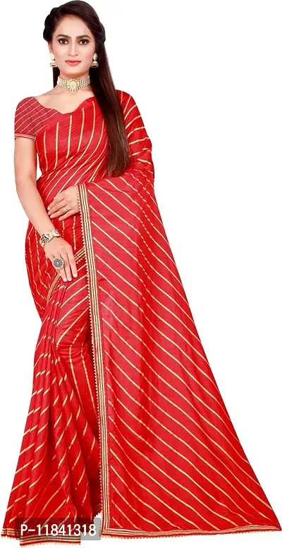 Beautiful Art Silk Saree with Blouse piece-thumb0