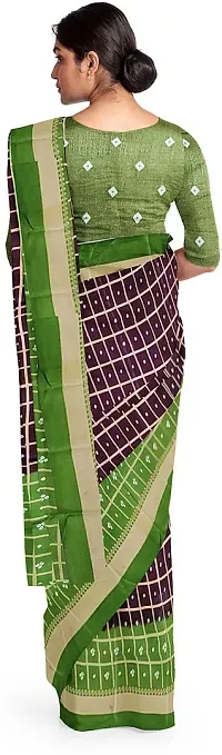 Beautiful Art Silk Saree with Blouse piece-thumb3