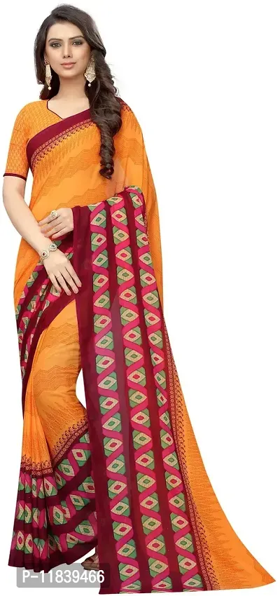 Beautiful Georgette Saree with Blouse piece-thumb0