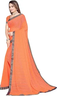 Beautiful Cotton Blend Saree with Blouse piece-thumb1