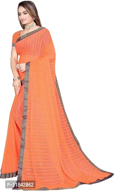 Beautiful Cotton Blend Saree with Blouse piece-thumb2