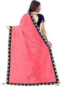 Beautiful Art Silk Saree with Blouse Piece-thumb1