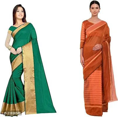 Beautiful Georgette Saree with Blouse Piece Pack Of 2-thumb0