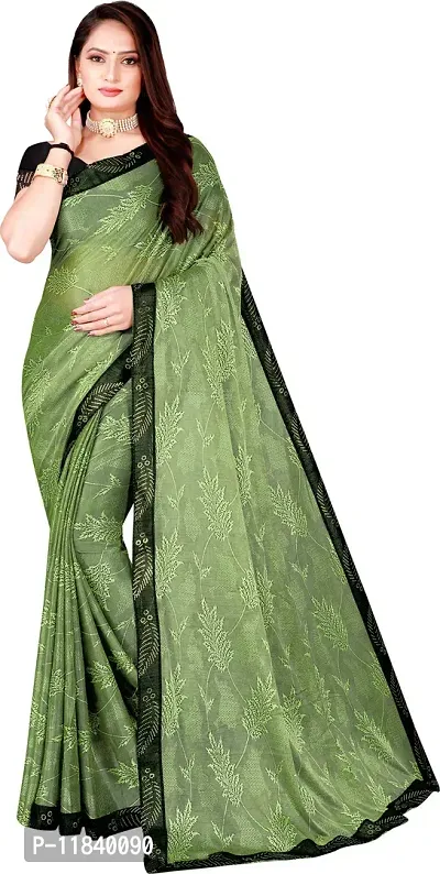 Beautiful Cotton Blend Saree with Blouse piece-thumb0