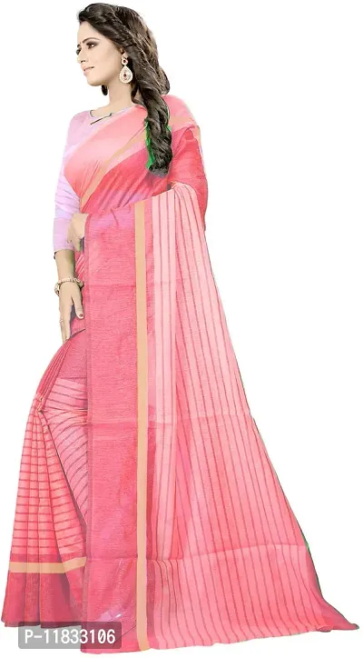 Beautiful Cotton Silk Saree with Blouse Piece-thumb2