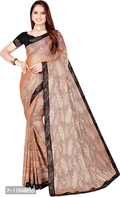 Beautiful Cotton Blend Saree with Blouse piece-thumb0