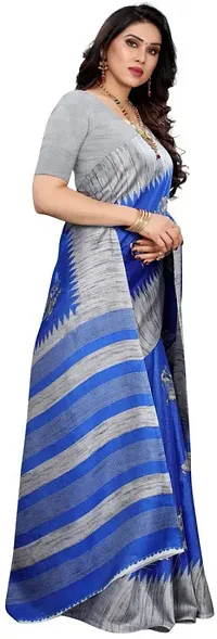 Beautiful Art Silk Saree with Blouse piece-thumb2