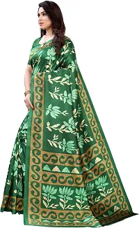 Beautiful Art Silk Saree with Blouse Piece-thumb1