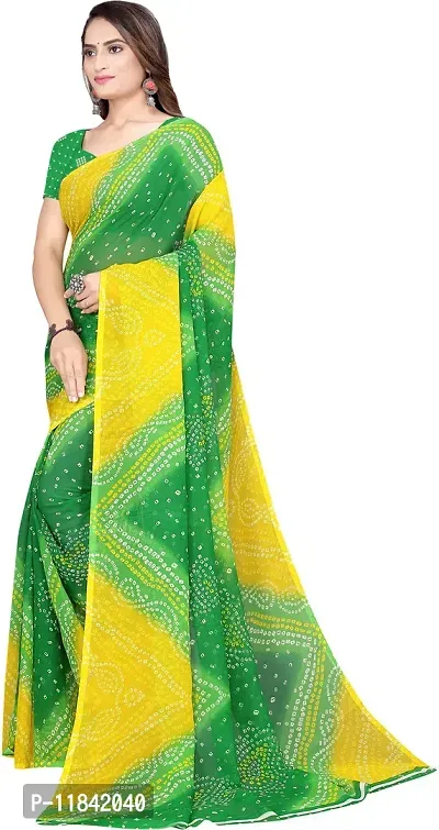 Beautiful Georgette Saree with Blouse piece-thumb2