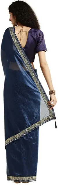 Beautiful Art Silk Saree with Blouse piece-thumb1