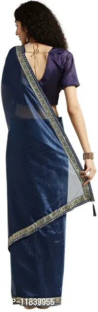 Beautiful Art Silk Saree with Blouse piece-thumb2