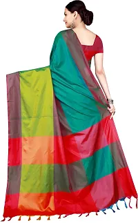 Beautiful Cotton Silk Saree with Blouse piece-thumb2