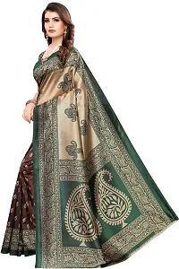 Beautiful Art Silk Saree with Blouse Piece-thumb1