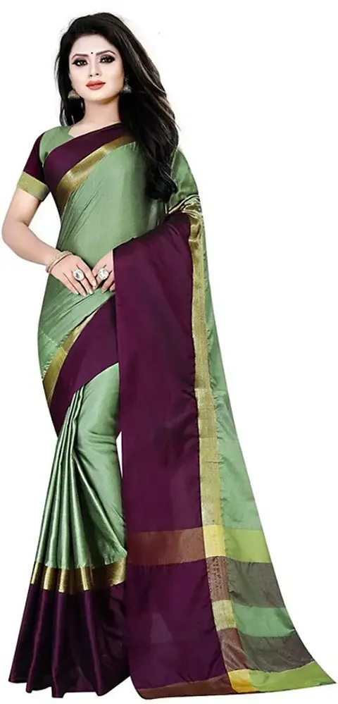 Women Stylish Chiffon Self Pattern Saree with Blouse piece