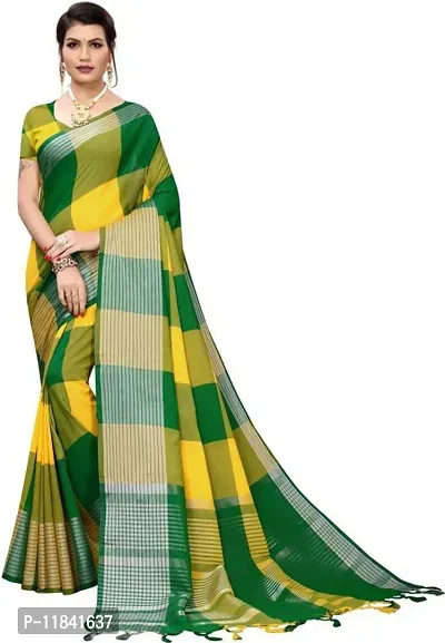 Beautiful Art Silk Saree with Blouse piece-thumb0