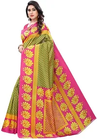 Beautiful Art Silk Saree with Blouse piece-thumb1