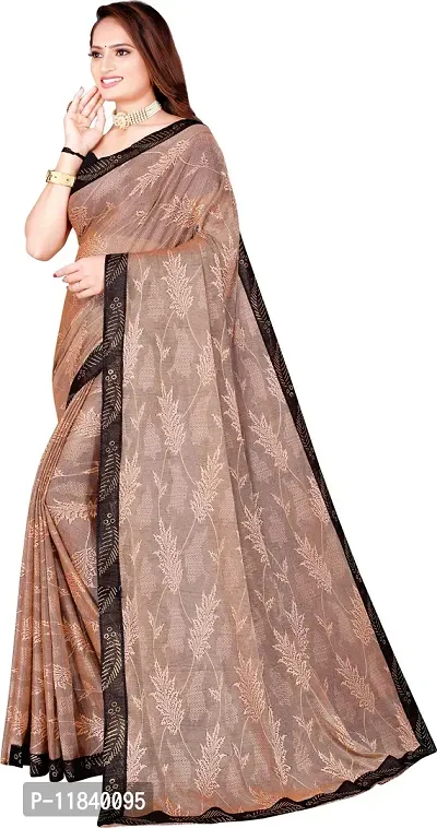 Beautiful Cotton Blend Saree with Blouse piece-thumb3