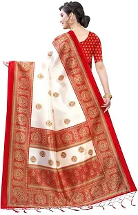 Beautiful Art Silk Saree with Blouse Piece-thumb1