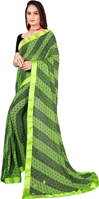 Beautiful Cotton Blend Saree with Blouse piece-thumb2