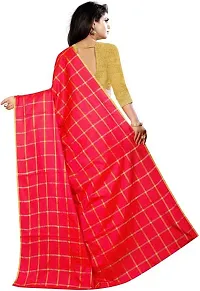 Beautiful Art Silk Saree with Blouse Piece-thumb1