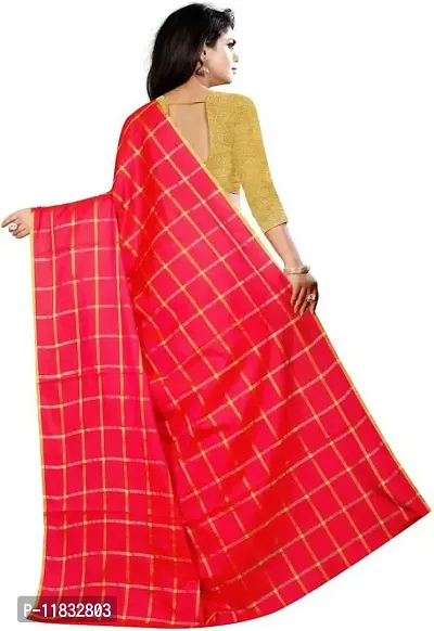 Beautiful Art Silk Saree with Blouse Piece-thumb2