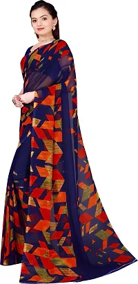 Beautiful Georgette Saree with Blouse Piece-thumb1