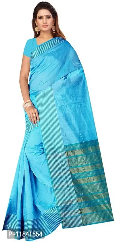 Beautiful Art Silk Saree with Blouse piece-thumb0