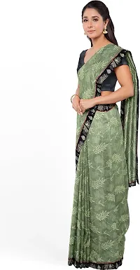 Beautiful Cotton Blend Saree with Blouse piece-thumb3