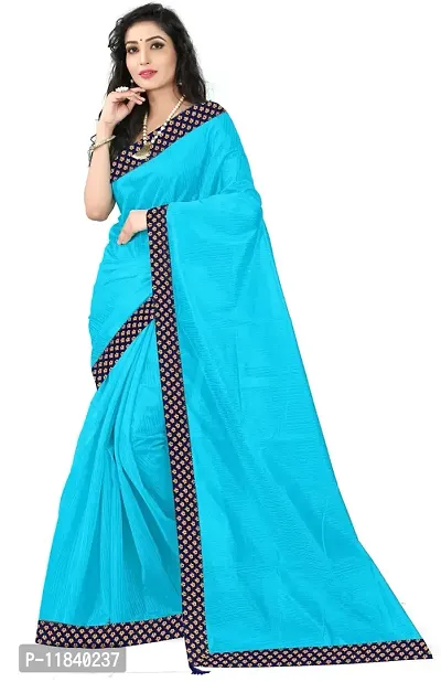 Beautiful Art Silk Saree with Blouse piece-thumb0