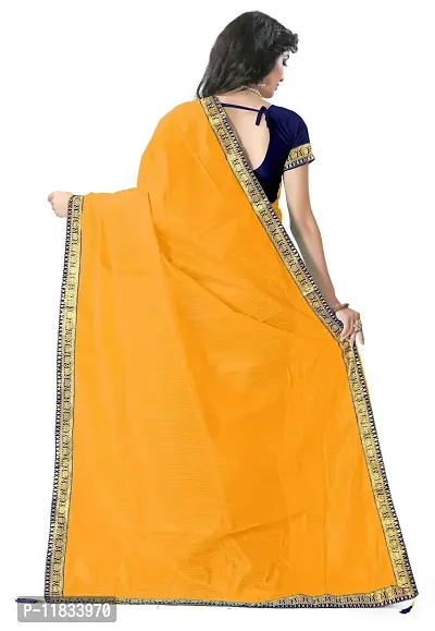 Beautiful Art Silk Saree with Blouse Piece-thumb2