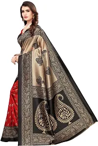 Beautiful Art Silk Saree with Blouse Piece-thumb1