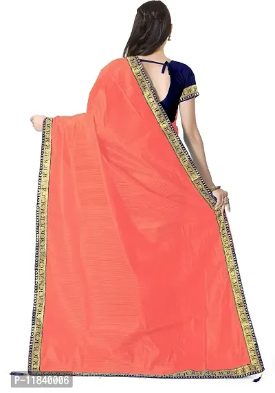 Beautiful Art Silk Saree with Blouse piece-thumb2