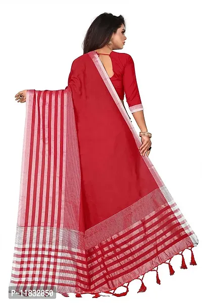 Beautiful Art Silk Saree with Blouse Piece-thumb2