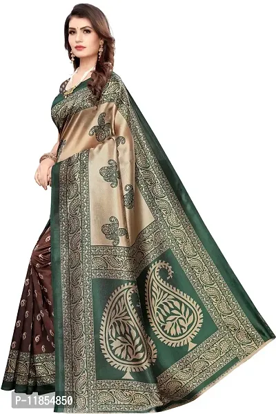 Beautiful Art Silk Saree with Blouse piece-thumb2