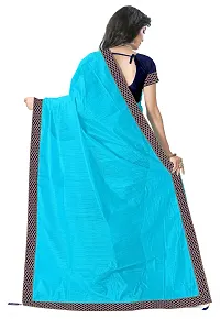 Beautiful Art Silk Saree with Blouse Piece-thumb1