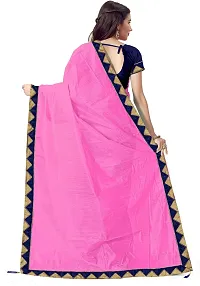 Beautiful Art Silk Saree with Blouse piece-thumb1